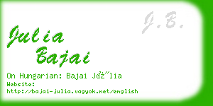 julia bajai business card